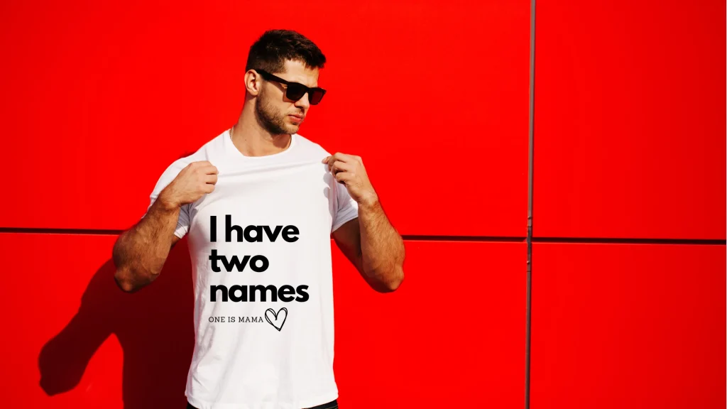 custom name t shirts - styledev - image red