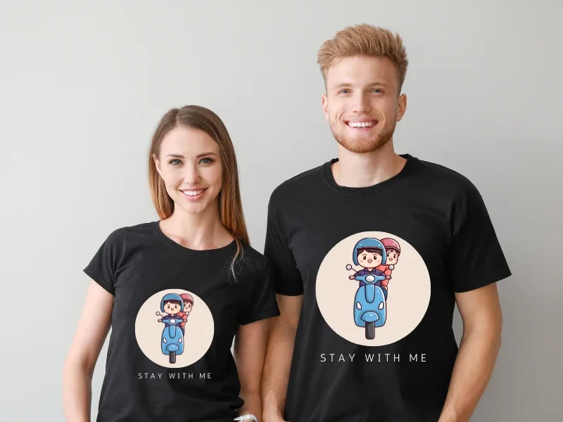 Unique Couple T Shirt Design (2)