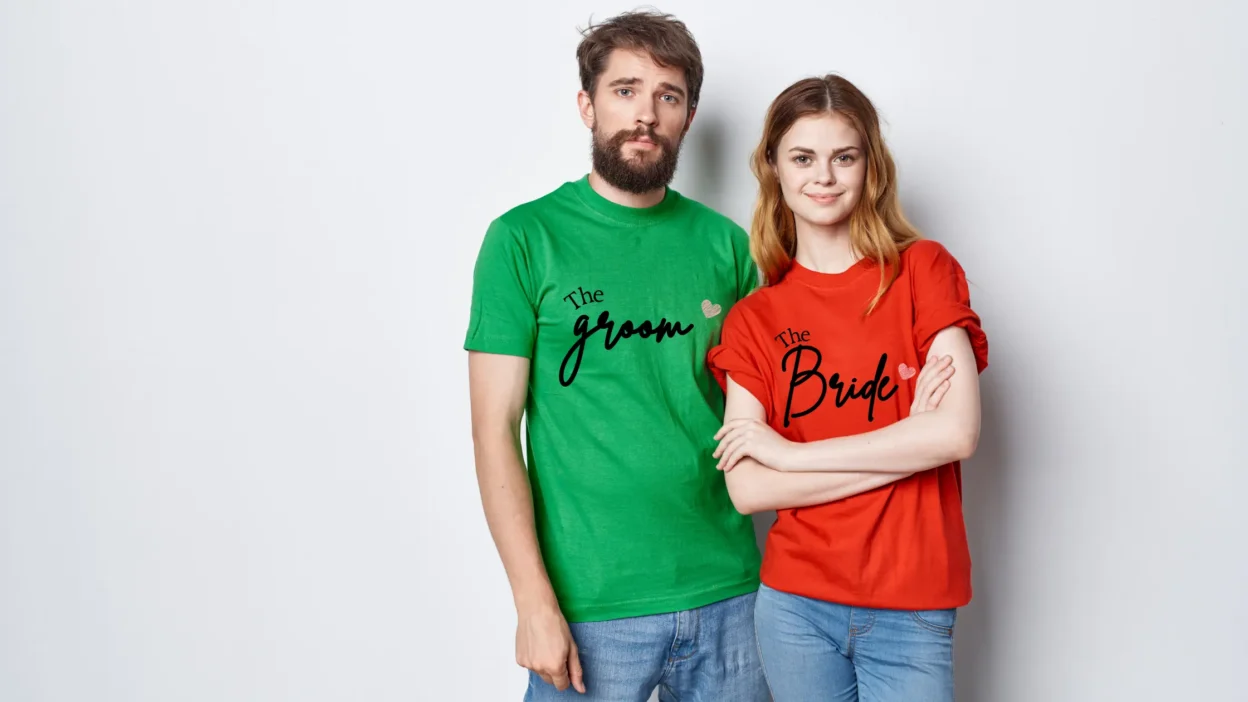 couple t shirts for pre wedding